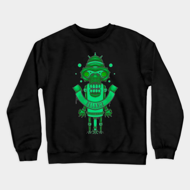 meditating character color Crewneck Sweatshirt by manuvila